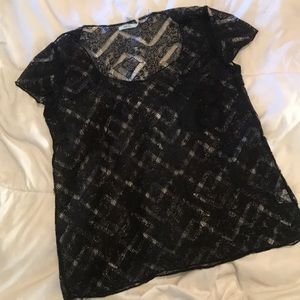 Black Lace Shirt